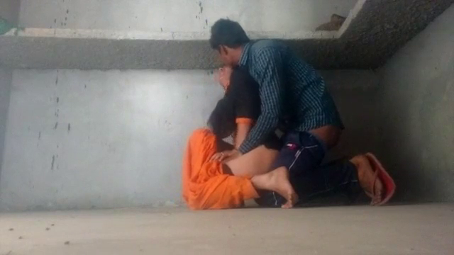 Lovers Went Newly Constructed Building Outdoor Sex