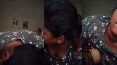 Mallu biwi rides cock gets boobs sucked